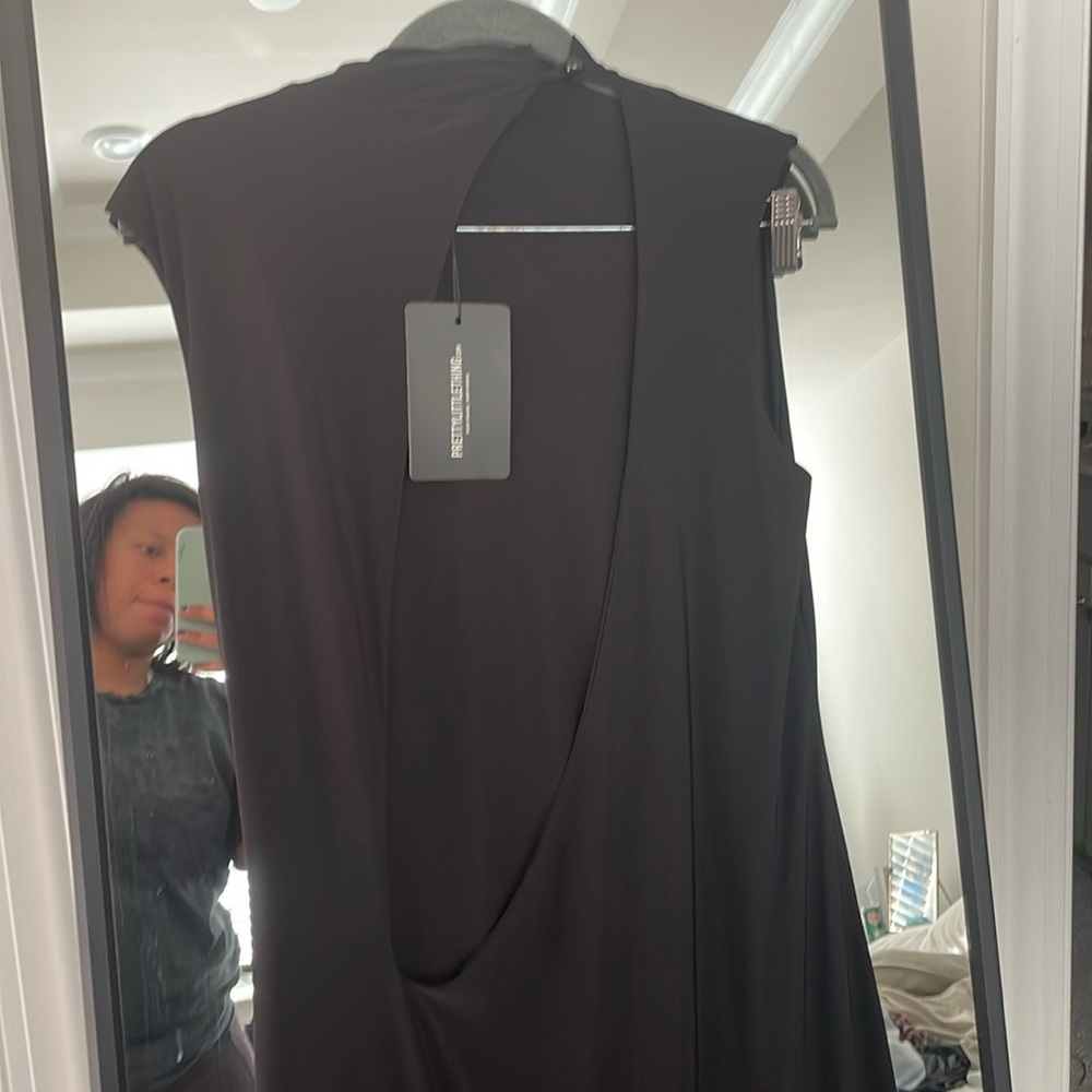 Black Maxi Cut Out Back Dress